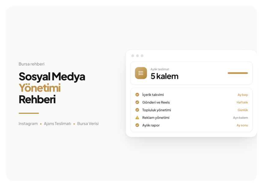 Mayata Vision kapak görseli, Sosyal Medya Yönetimi Rehberi: 5 maddelik denetim listesi, 4 madde geçmiş